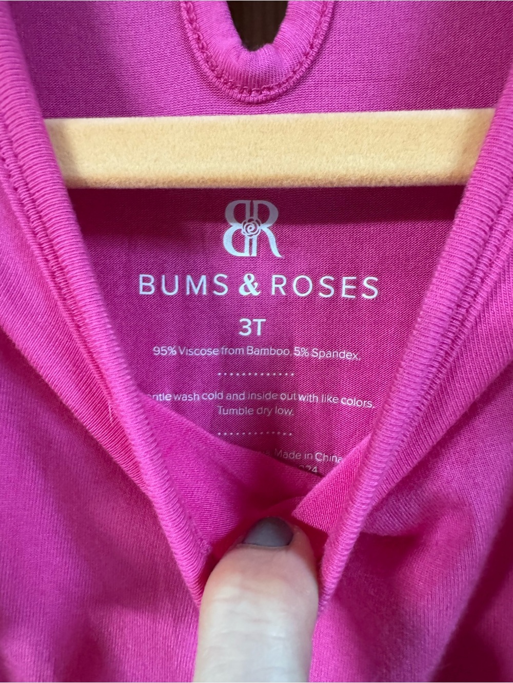 Bums & Roses Bright Pink Ruffle Dress - Picture 2 of 3